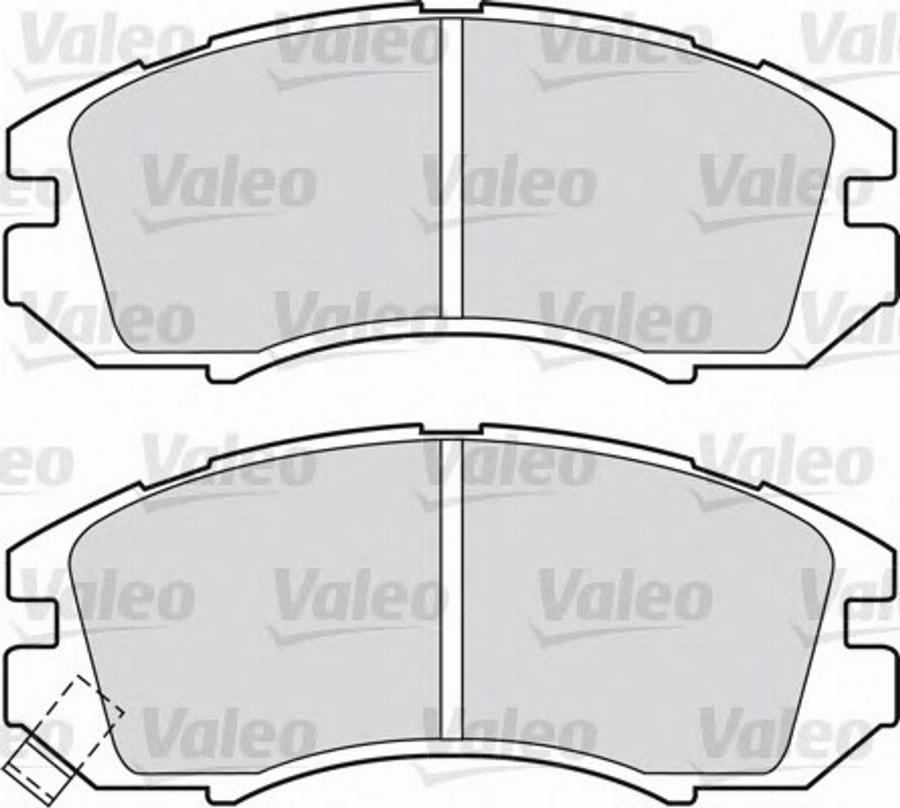 Valeo 551753 - Kit pastiglie freno, Freno a disco autozon.pro