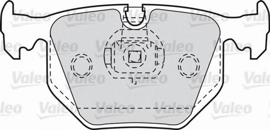 Valeo 551752 - Kit pastiglie freno, Freno a disco autozon.pro