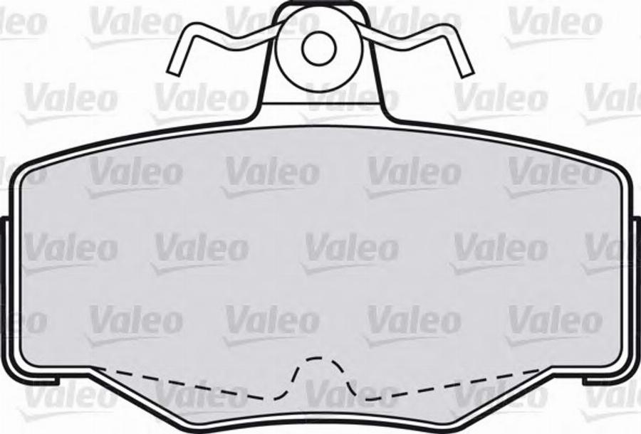 Valeo 551760 - Kit pastiglie freno, Freno a disco autozon.pro