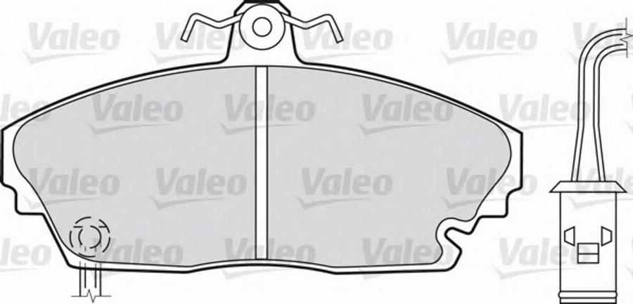 Valeo 551718 - Kit pastiglie freno, Freno a disco autozon.pro