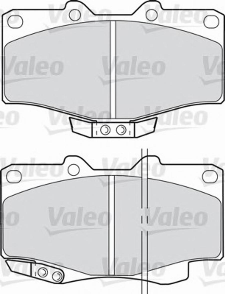 Valeo 551784 - Kit pastiglie freno, Freno a disco autozon.pro