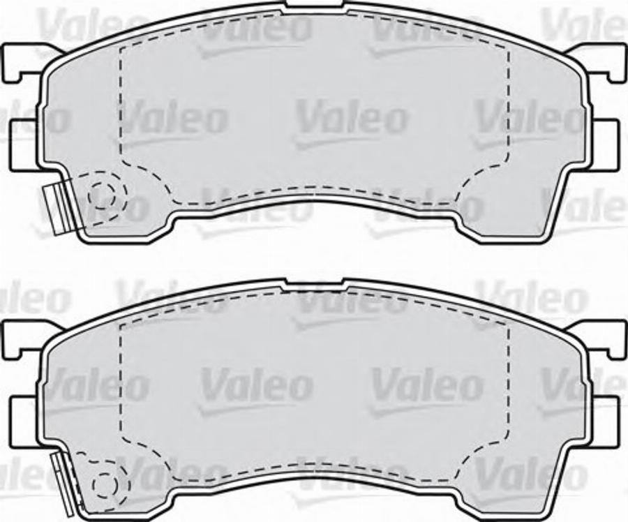 Valeo 551783 - Kit pastiglie freno, Freno a disco autozon.pro