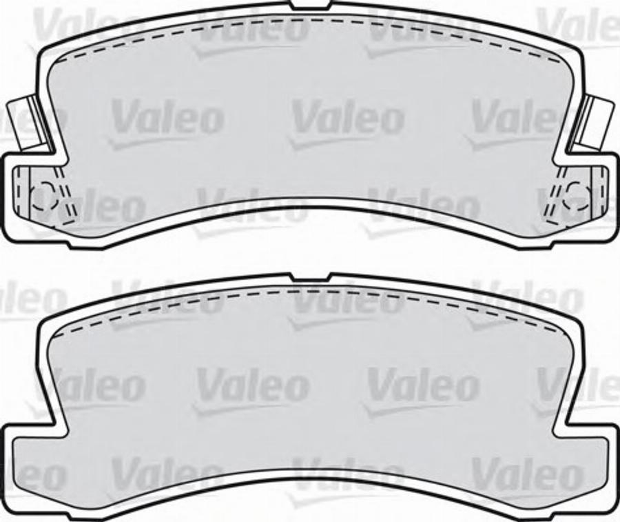 Valeo 551787 - Kit pastiglie freno, Freno a disco autozon.pro