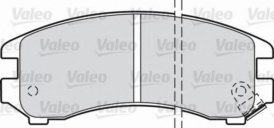 Valeo 551734 - Kit pastiglie freno, Freno a disco autozon.pro