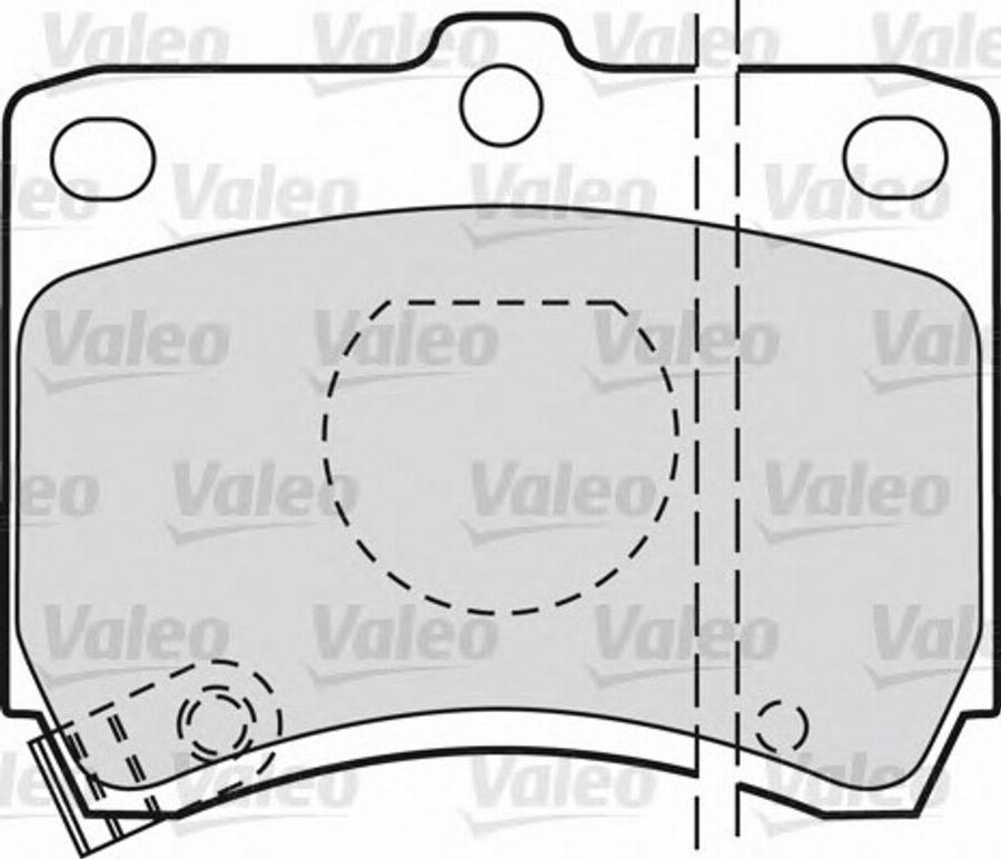 Valeo 551736 - Kit pastiglie freno, Freno a disco autozon.pro