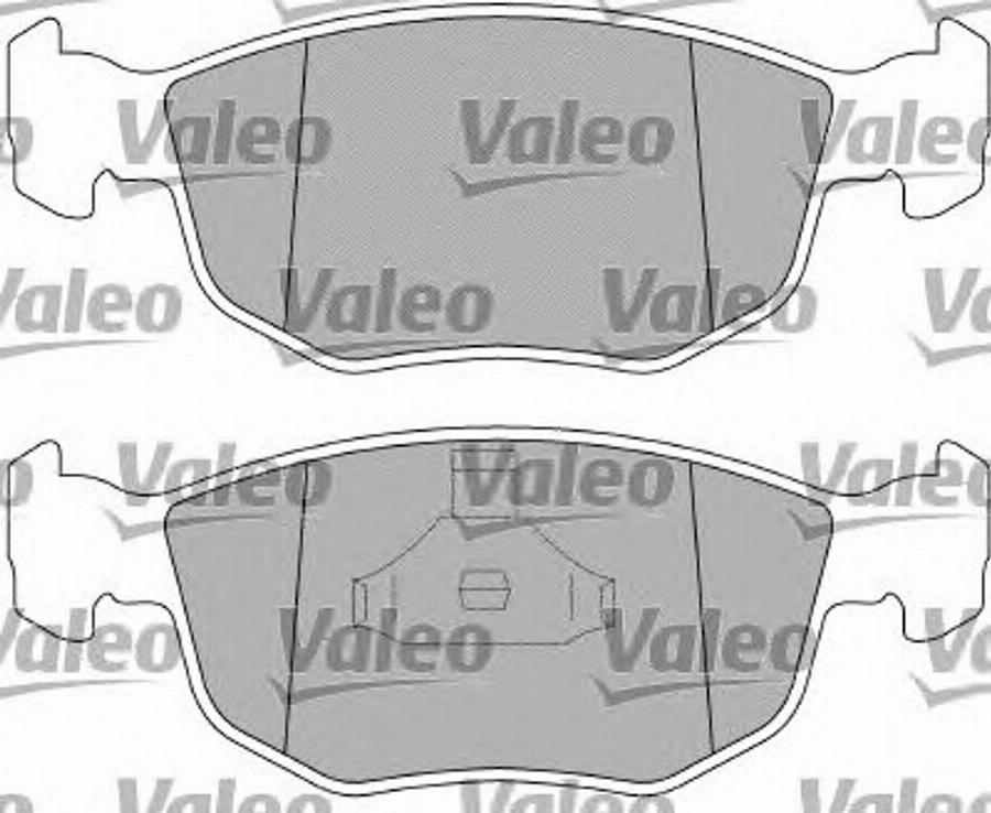 Valeo 551737 - Kit pastiglie freno, Freno a disco autozon.pro