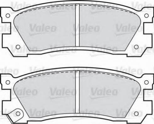 Valeo 551729 - Kit pastiglie freno, Freno a disco autozon.pro