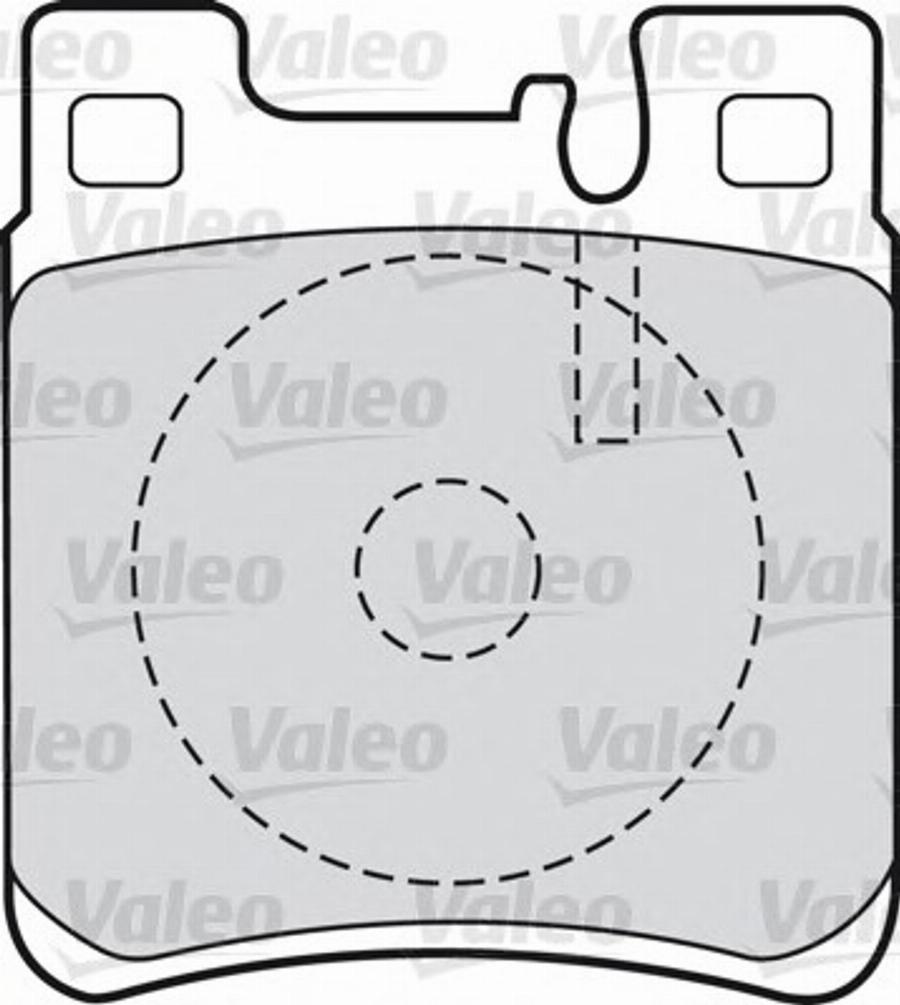 Valeo 551727 - Kit pastiglie freno, Freno a disco autozon.pro