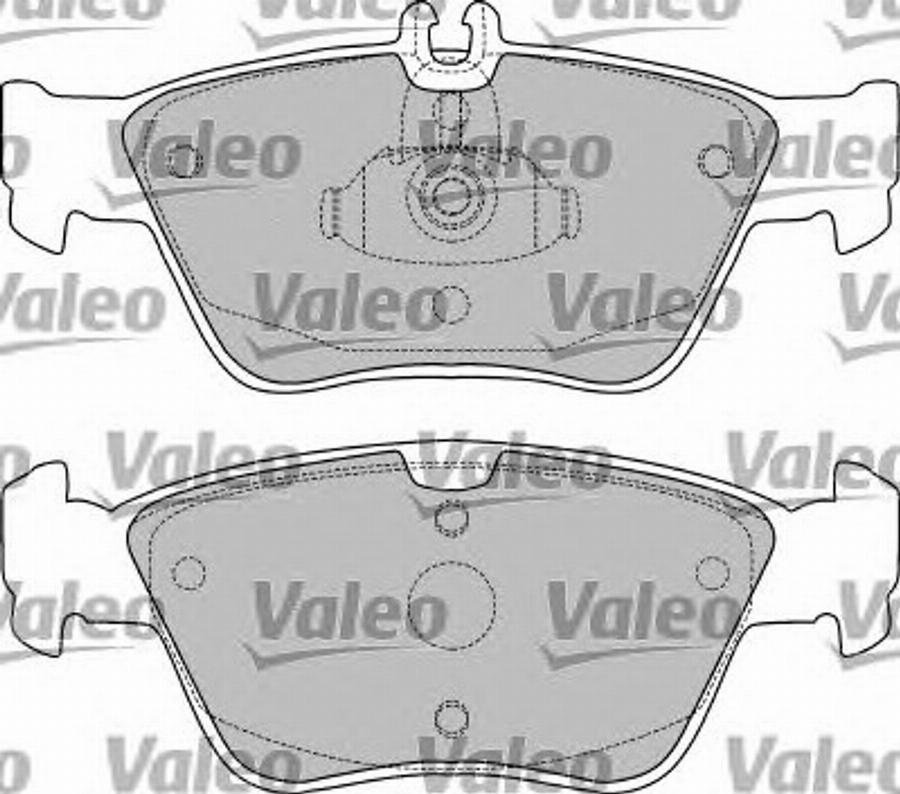 Valeo 551776 - Kit pastiglie freno, Freno a disco autozon.pro