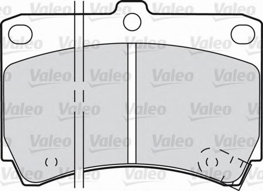 Valeo 551773 - Kit pastiglie freno, Freno a disco autozon.pro