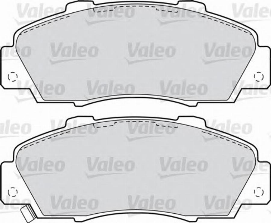 Valeo 551772 - Kit pastiglie freno, Freno a disco autozon.pro