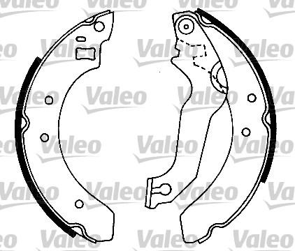 Valeo 553643 - Kit ganasce freno autozon.pro