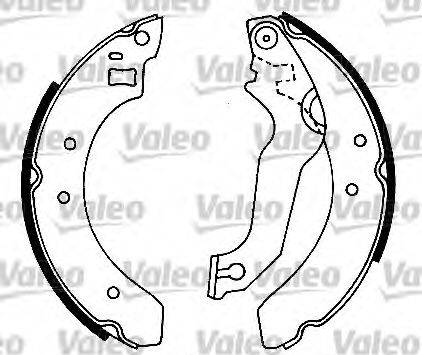 Valeo 553628 - Kit ganasce freno autozon.pro