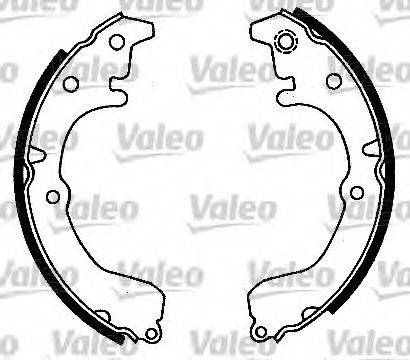 Valeo 553164 - Kit ganasce freno autozon.pro