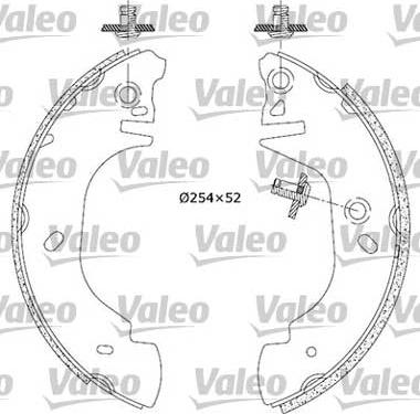 Valeo 553845 - Kit ganasce freno autozon.pro