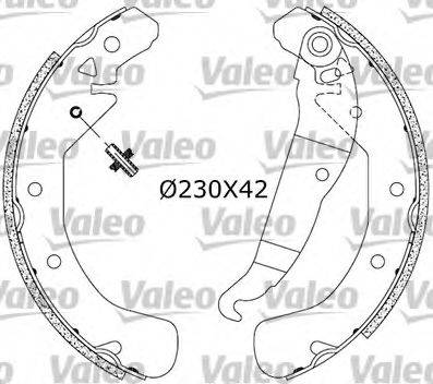 Valeo 553858 - Kit ganasce freno autozon.pro