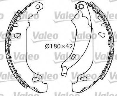 Valeo 553864 - Kit ganasce freno autozon.pro