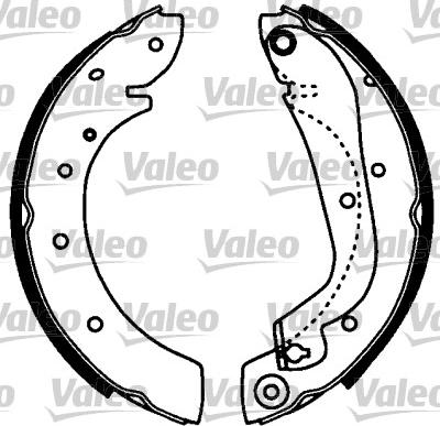 Valeo 553810 - Kit ganasce freno autozon.pro