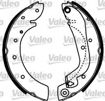 Valeo 553811 - Kit ganasce freno autozon.pro