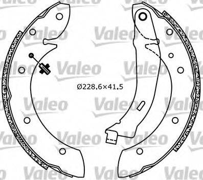 Valeo 554616 - Kit ganasce freno autozon.pro