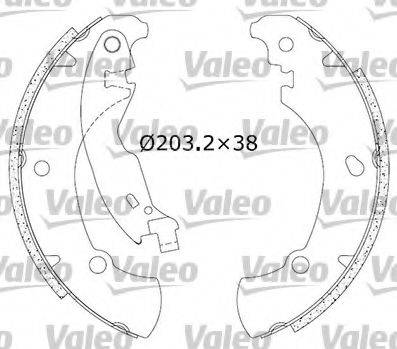 Valeo 554818 - Kit ganasce freno autozon.pro