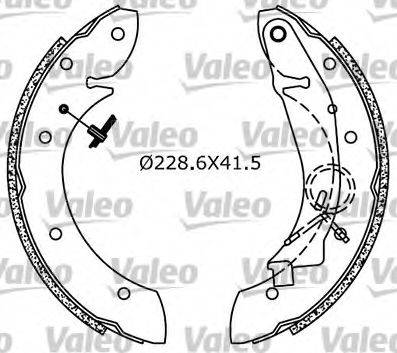 Valeo 554708 - Kit ganasce freno autozon.pro