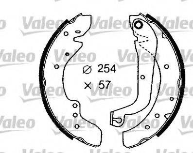 Valeo 553776 - Kit ganasce freno autozon.pro