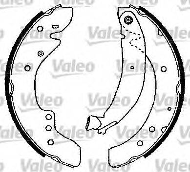 Valeo 553773 - Kit ganasce freno autozon.pro