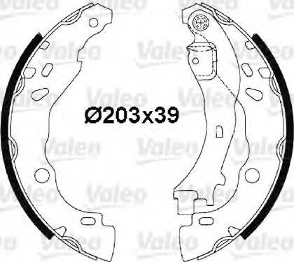 Valeo 564003 - Kit ganasce freno autozon.pro