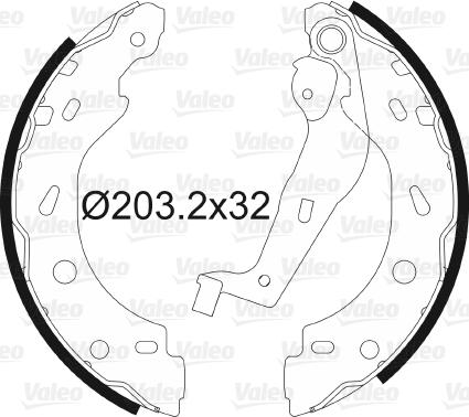 Valeo 564013 - Kit ganasce freno autozon.pro