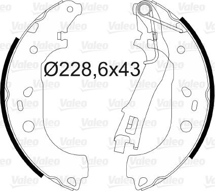 Valeo 564085 - Kit ganasce freno autozon.pro