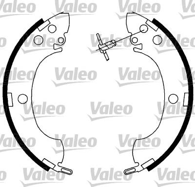 Valeo 564022 - Kit ganasce freno autozon.pro