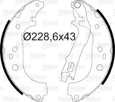 Valeo 564073 - Kit ganasce freno autozon.pro