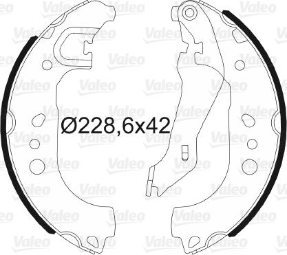 Valeo 564192 - Kit ganasce freno autozon.pro