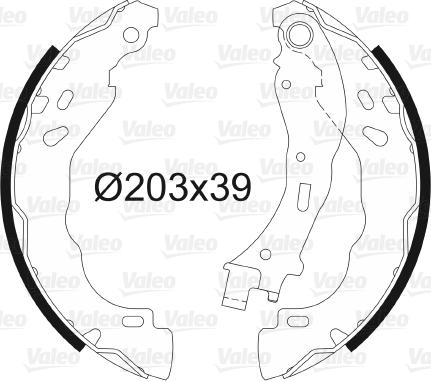 Valeo 564157 - Kit ganasce freno autozon.pro