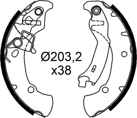 Valeo 564301 - Kit ganasce freno autozon.pro