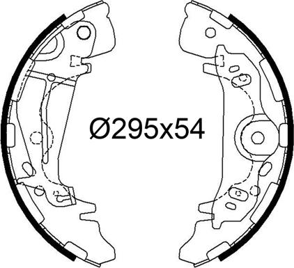 Valeo 564312 - Kit ganasce freno autozon.pro