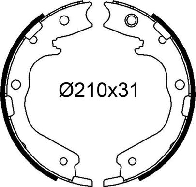 Valeo 564325 - Kit ganasce freno autozon.pro