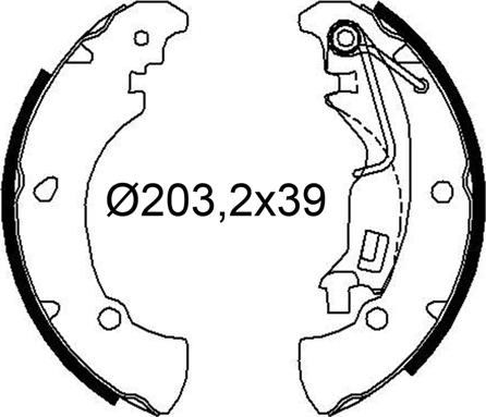 Valeo 564250 - Kit ganasce freno autozon.pro