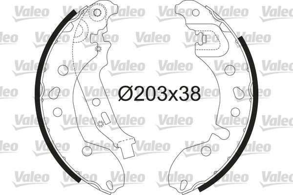 Valeo 564209 - Kit ganasce freno autozon.pro