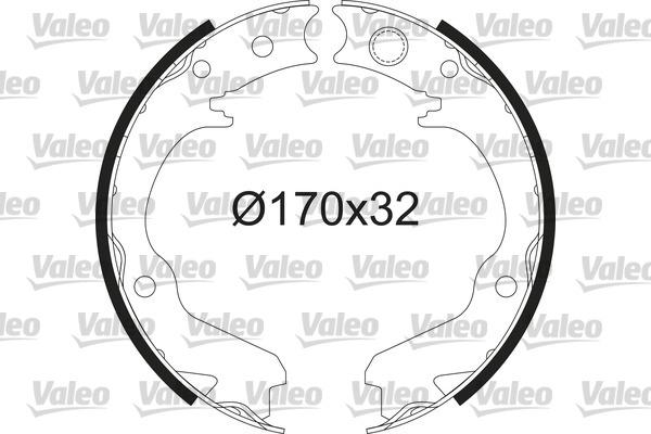 Valeo 564234 - Kit ganasce freno autozon.pro