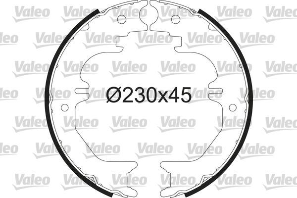 Valeo 564235 - Kit ganasce freno autozon.pro