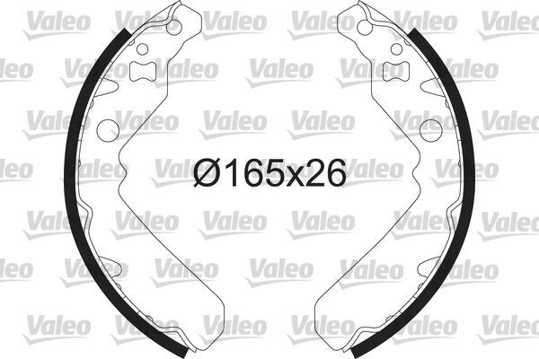 Valeo 564228 - Kit ganasce freno autozon.pro