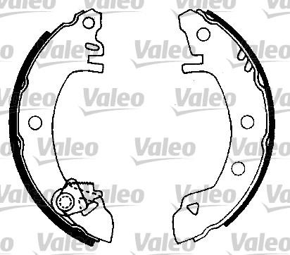 Valeo 562455 - Kit ganasce freno autozon.pro