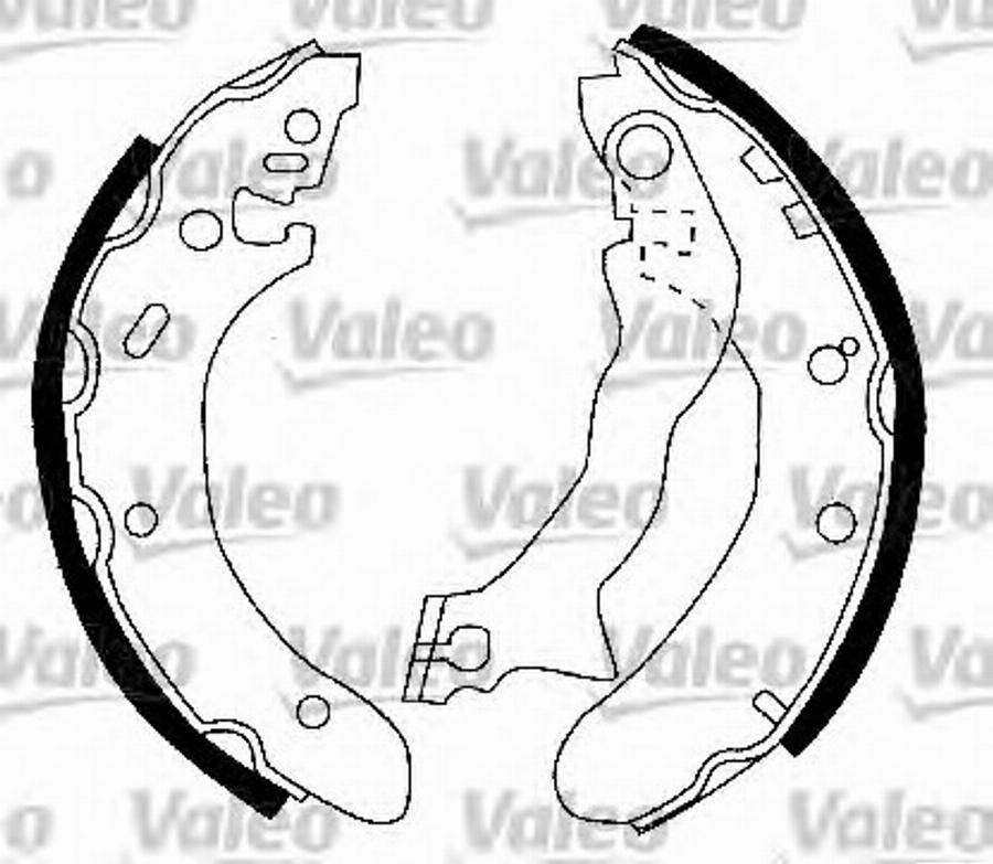 Valeo 562 556 - Kit ganasce freno autozon.pro