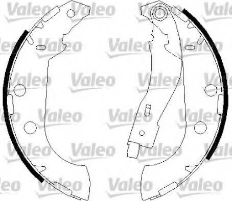 Valeo 562644 - Kit ganasce freno autozon.pro