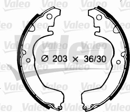 Valeo 562683 - Kit ganasce freno autozon.pro