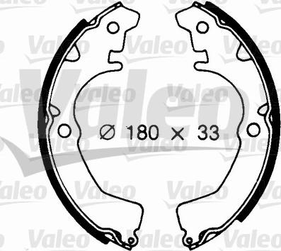 Valeo 562682 - Kit ganasce freno autozon.pro