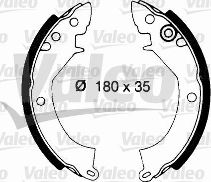 Valeo 562687 - Kit ganasce freno autozon.pro