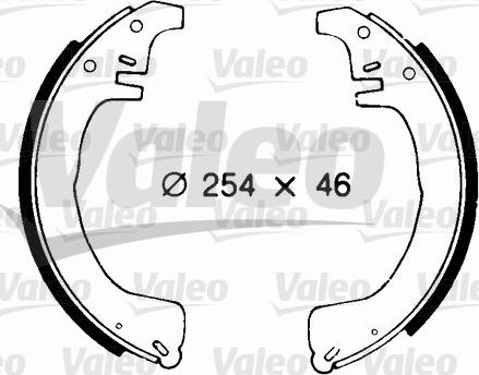 Valeo 562676 - Kit ganasce freno autozon.pro